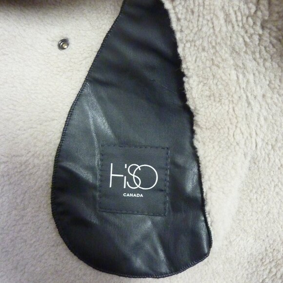 HiSO Urban Reversible Genuine Shearling & Leather Coat - Picture 15 of 16